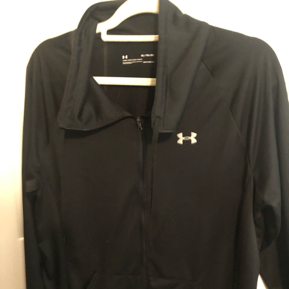 EUC Under Armour Heat Tech Loose Fit Full Zip Jacket